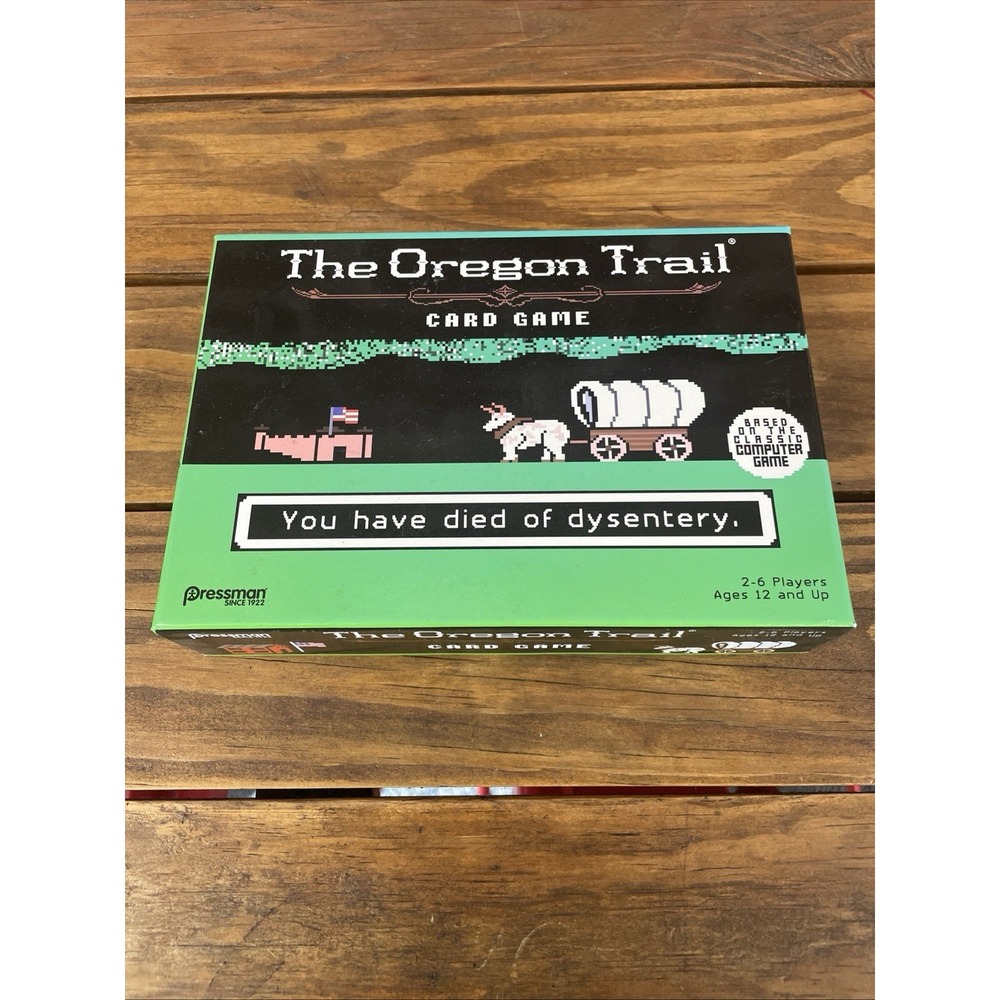 The Oregon Trail Card Game 2017 Pressman Edition Family Party Strategy Game